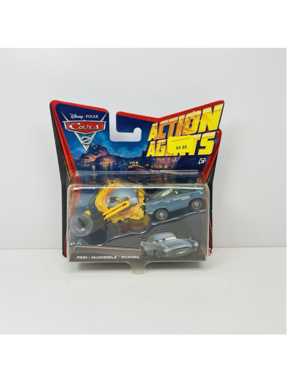Disney Pixar Cars 2 Action Agents Finn McMissile Box19 New